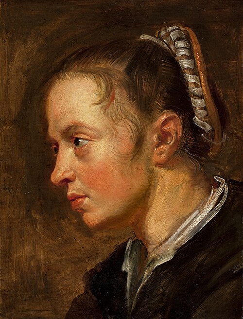 Head of a Girl, 1617, Jacob Jordaens