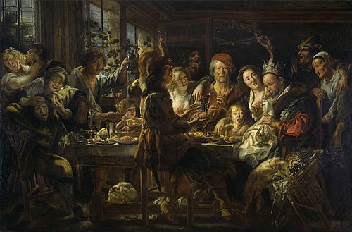 Le Roi boit, 1650, Jacob Jordaens