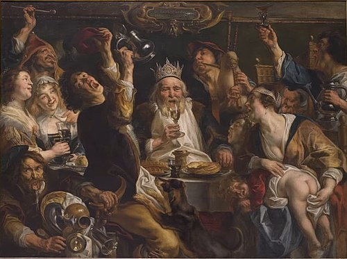 Le roi boit, 1640, Jacob Jordaens