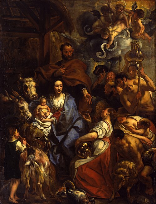 The Adoration of the Shepherds, 1657, Jacob Jordaens