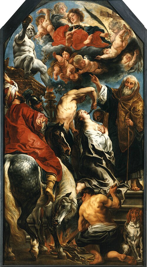 Martyrdom of St. Apollonia, 1628, Jacob Jordaens