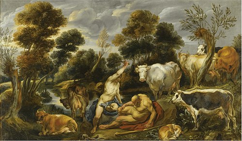Mercury attacking Argus, 1650, Jacob Jordaens