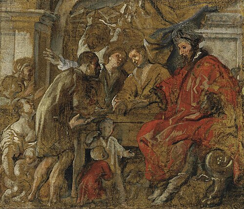 Saint Ives receiving Supplicants, 1640, Jacob Jordaens