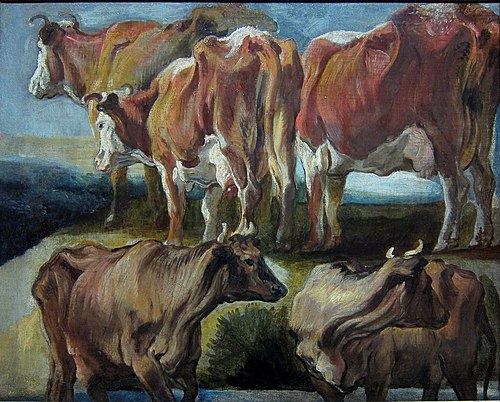 Étude de cinq vaches, 1620, Jacob Jordaens