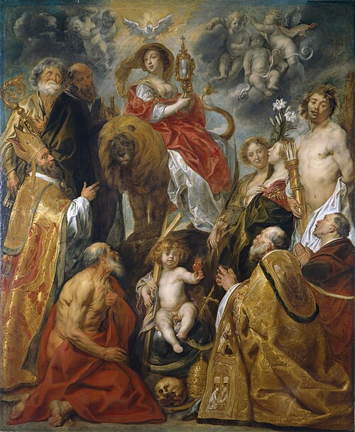The Veneration of the Eucharist, 1630, Jacob Jordaens