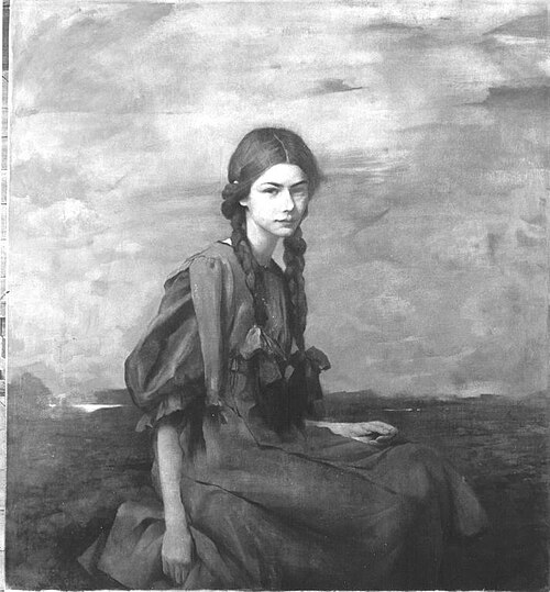 Jugendbildnis der Tänzerin Clothilde Sacharoff, 1906, Georg Schuster-Woldan