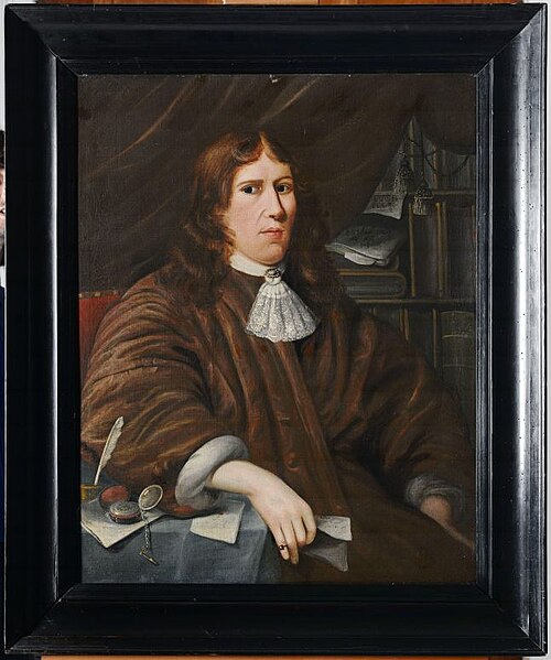 Portrait of an unknown man, 1676, E. van Schaik