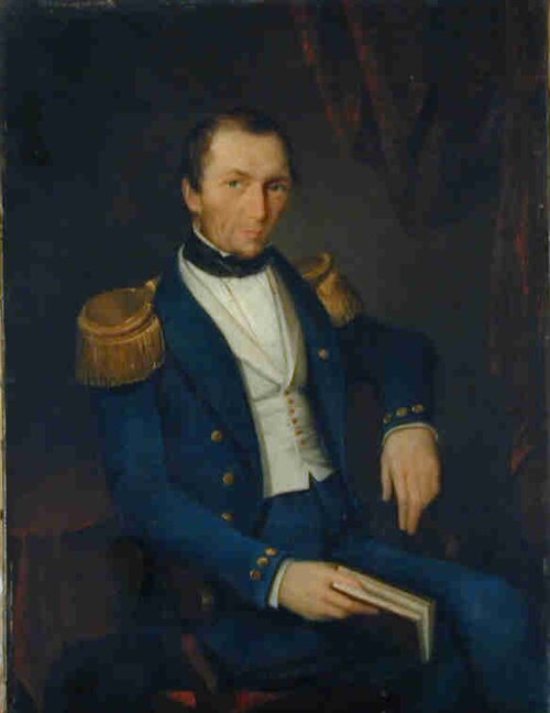 Portrait of Lieutenant jhr. Henri Jan Leopold Theodore de Vaynes van Brakell, 1837, Jan Hendrik Heijmans
