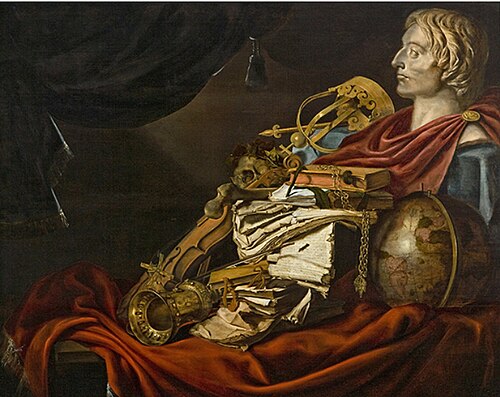 Vanitas still life, 1665, Jan van Dalen (II)