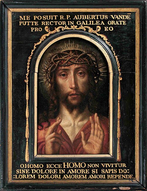 Christus met doornenkroon en stralenkrans, 1571, Pieter van der Hofstadt