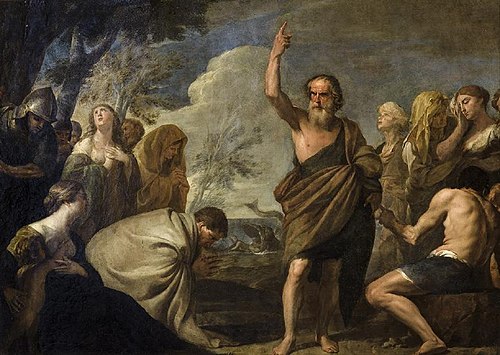 Jonah Preaching to the People of Ninevah, 1650, Andrea Vaccaro