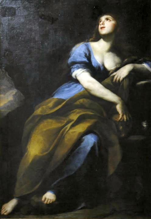 Marie-Madeleine penitente., 1650, Andrea Vaccaro