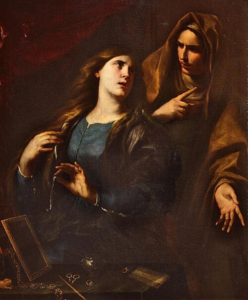 Martha and Mary, 1640, Andrea Vaccaro