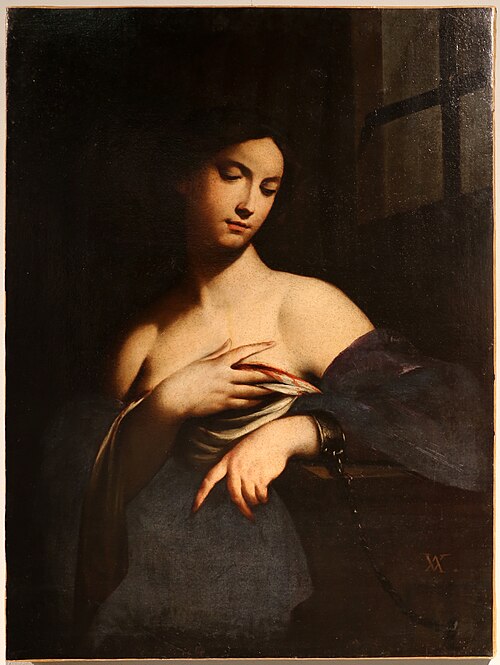 Saint Agatha in the Dungeon, 1650, Andrea Vaccaro