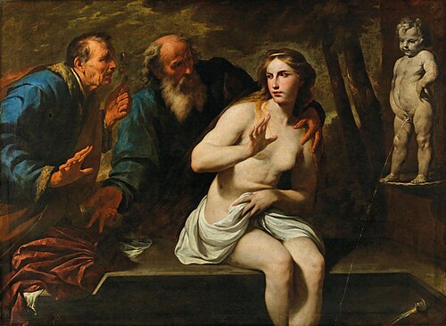 Suzanne et les vieillards, 1650, Andrea Vaccaro