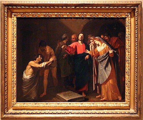 résurrection de Lazare, 1640, Andrea Vaccaro