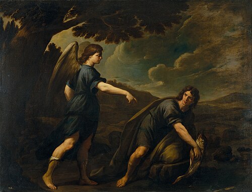 Tobias and the Fish, 1640, Andrea Vaccaro