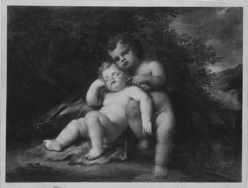 Jesus und der Johannesknabe, 1637, Andrea Vaccaro