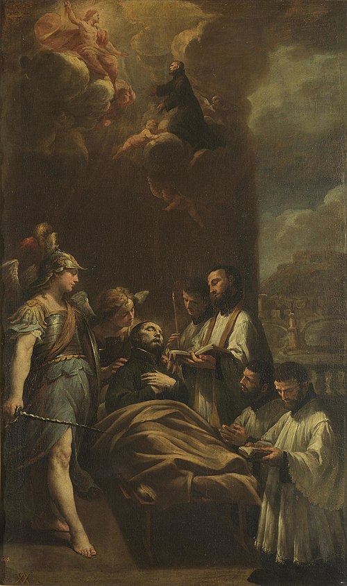 La muerte de San Cayetano, 1601, Andrea Vaccaro