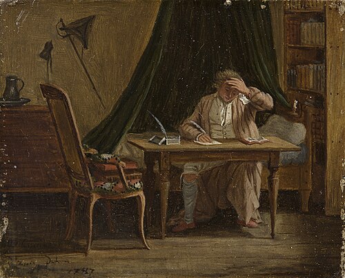 Schrijvende man, 1787, Dirk Kuipers