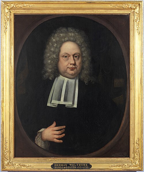 Portrait of Harmen Wolthers (1657-1733), 1708, J. Buysen