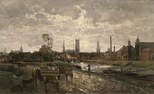 Vue panoramique de Gand, 1881, Gustave den Duyts