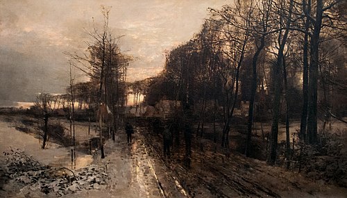 Paysage enneigé, 1889, Gustave den Duyts
