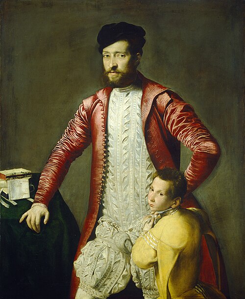 Alessandro Alberti with a Page, 1544, Gian Paolo Pace