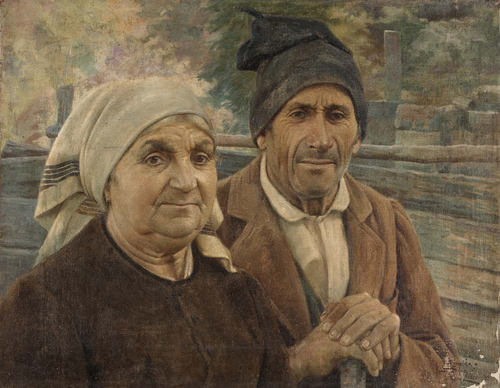 Peasant couple, 1902, José de Almeida e Silva