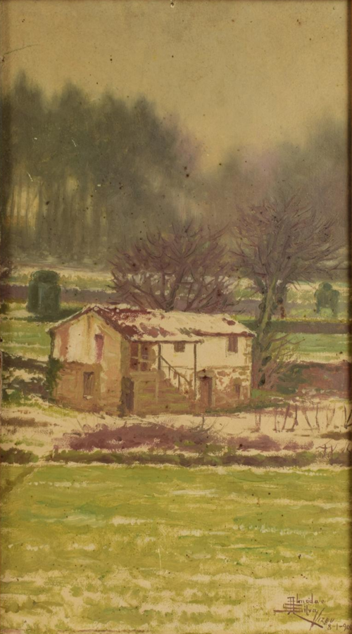 Paisagem com casa, 1901, José de Almeida e Silva
