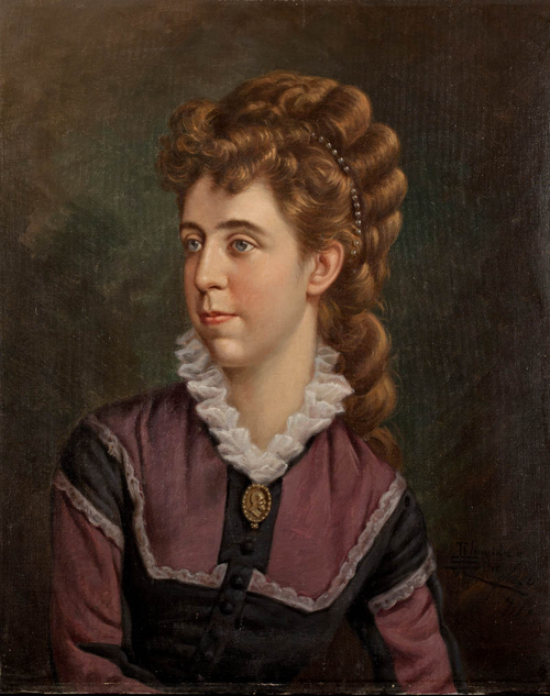 Retrato de D. Eugénia Cândida da Silva Mendes Viseu, 1911, José de Almeida e Silva