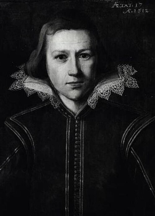Portrait of a 17-year-old man, 1612, Jan de Salle