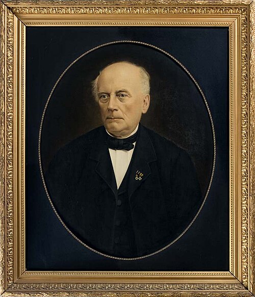 Portrait of mr. Jacob Dirks (1811-1892), 1895, Johannes Hendricus Doodkorte