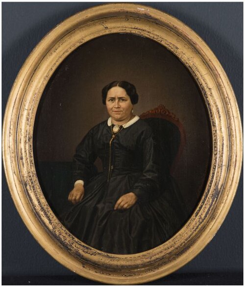 Portret van een onbekende vrouw, 1867, Johannes Hendricus Doodkorte
