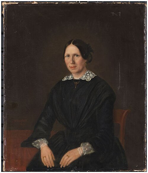 Portrait of Ursula Brenninkmeijer (1822-1891), 1856, Johannes Hendricus Doodkorte