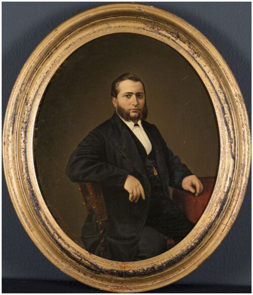 Portret van een onbekende man, 1867, Johannes Hendricus Doodkorte