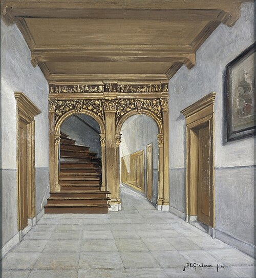 Vestibule van het gebouw van het Genootschap Kunstliefde te Utrecht, 1886, Johan Paul Constantinus Grolman