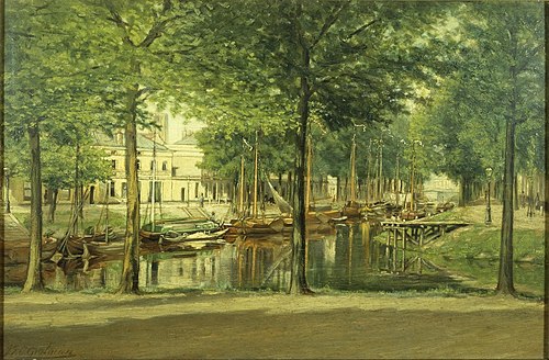 De Weerdsingel in Utrecht, 1875, Johan Paul Constantinus Grolman