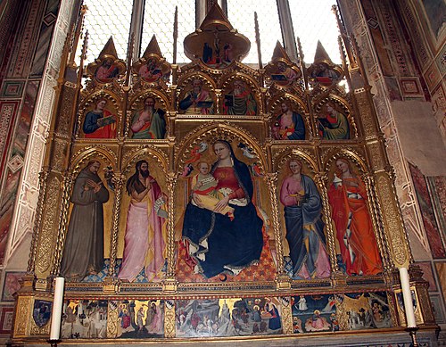 Rinuccini Polyptych, 1379, Giovanni del Biondo