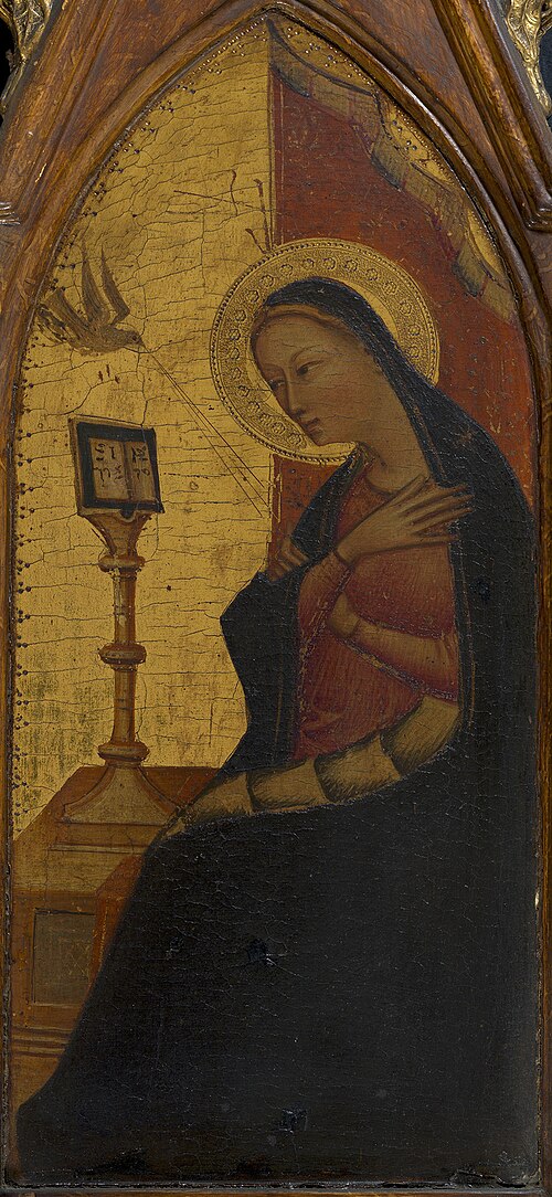The Virgin Annunciate, 1387, Giovanni del Biondo