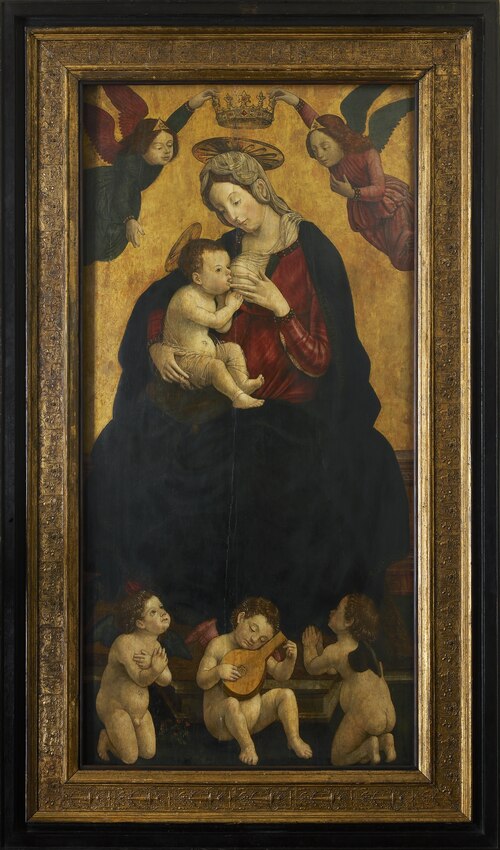Maria lactans met musicerende engelen, 1495, Giovanni Martino Spanzotti