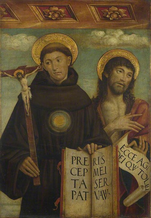 Saints Nicholas of Tolentino and John the Baptist, 1498, Giovanni Martino Spanzotti