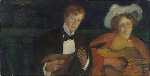 Nattfugler. Bokken Lasson og Sten Drewsen, 1902, Oda Krohg