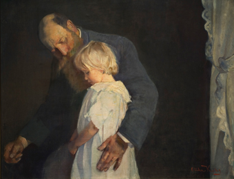 Poor little one, 1891, Oda Krohg
