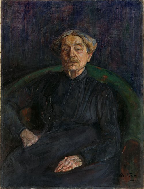 Portrait of the Artist Asta Hansteen, 1903, Oda Krohg