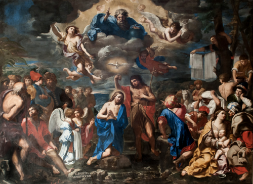 Battesimo di Cristo, , Elisabetta Sirani