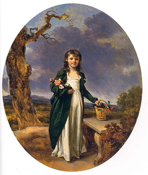 Petite fille au panier de fleurs, 1797, Marguerite Gérard