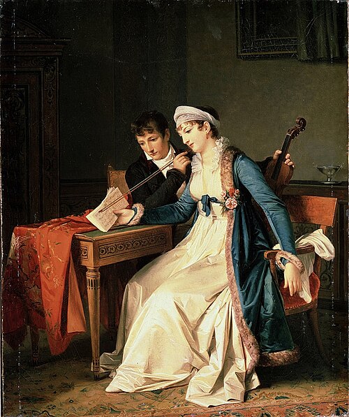 La leçon de musique, 1809, Marguerite Gérard
