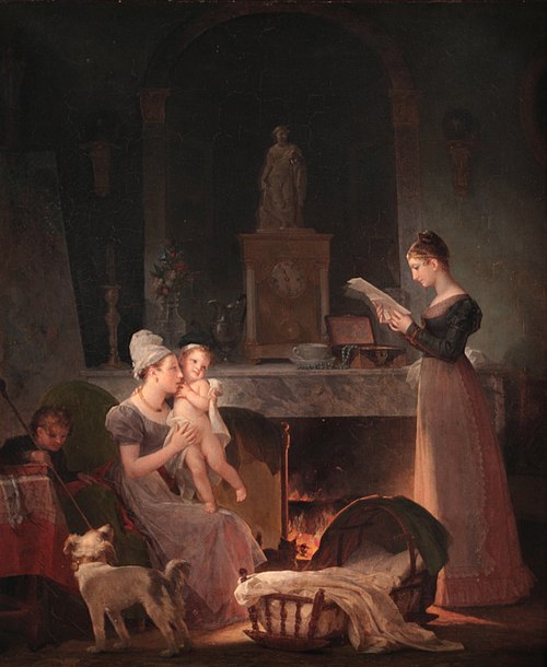 La Lecture d'une lettre, 1817, Marguerite Gérard