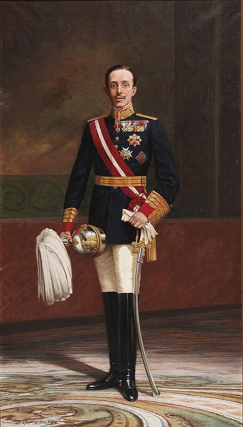 Alfonso XIII con uniforme de capitán general, 1913, Nicolás Aquino